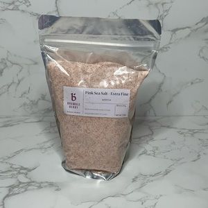 Brand new, unopened Bramble Berry Pink Sea Salt - Extra Fine. 2 lbs.